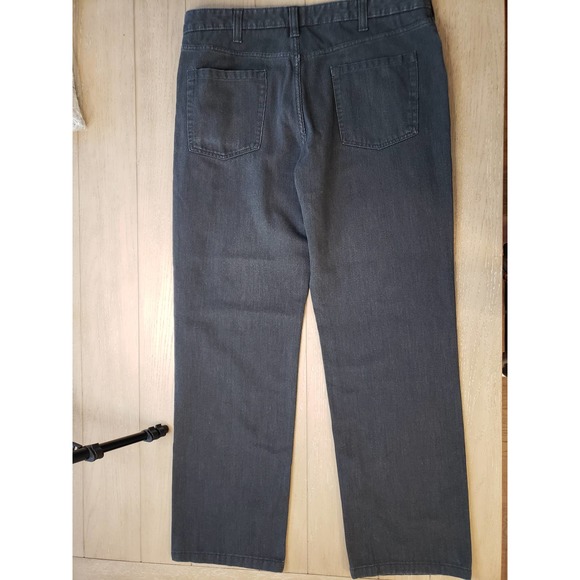 Kenneth Cole New York Brushed Pin Cord Gray Jeans Size 36X32 - Picture 2 of 4